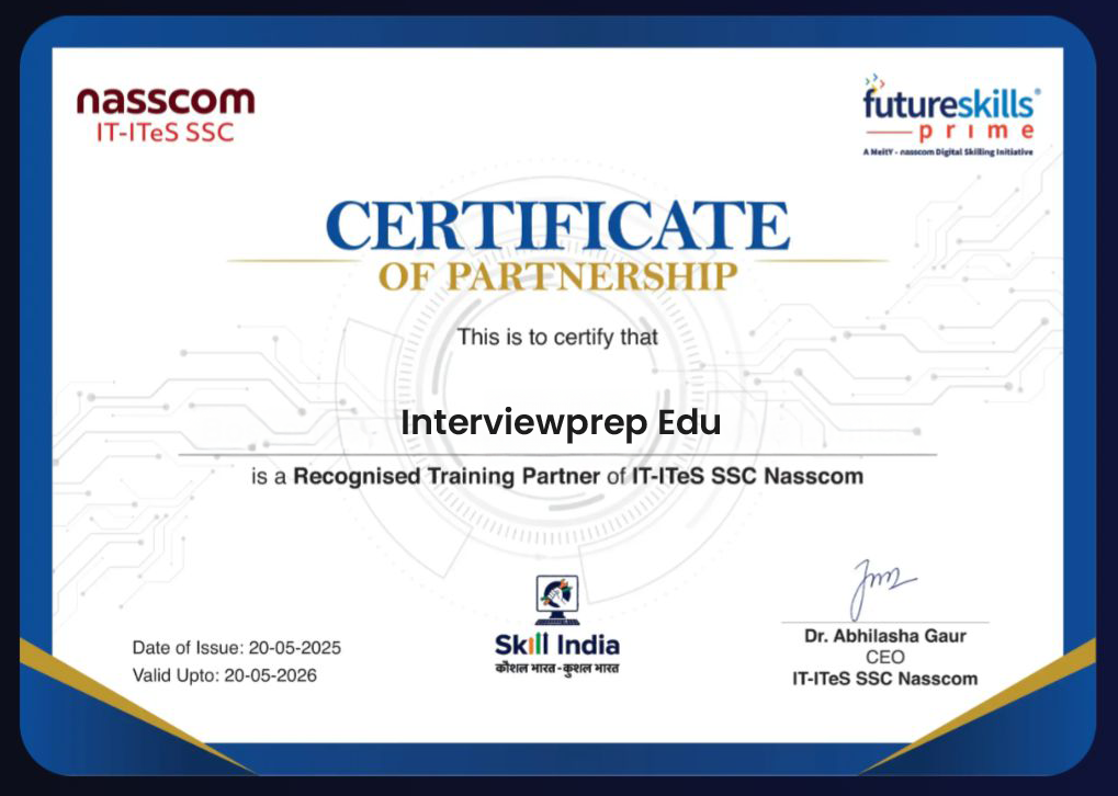 NASSCOM Certificate